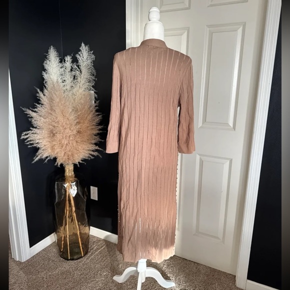JOSEPH RIBKOFF Long Cover Up Cardigan Tiger's Eye
size Large - Picture 10 of 12